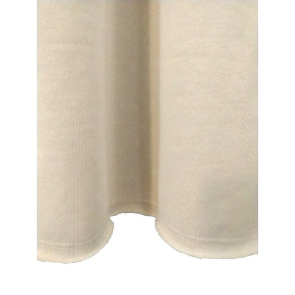 Perch By Blu Pepper Women's Sweatshirt Top Raw Seams Hi Low V Neck Beige - 1X - Picture 9 of 11